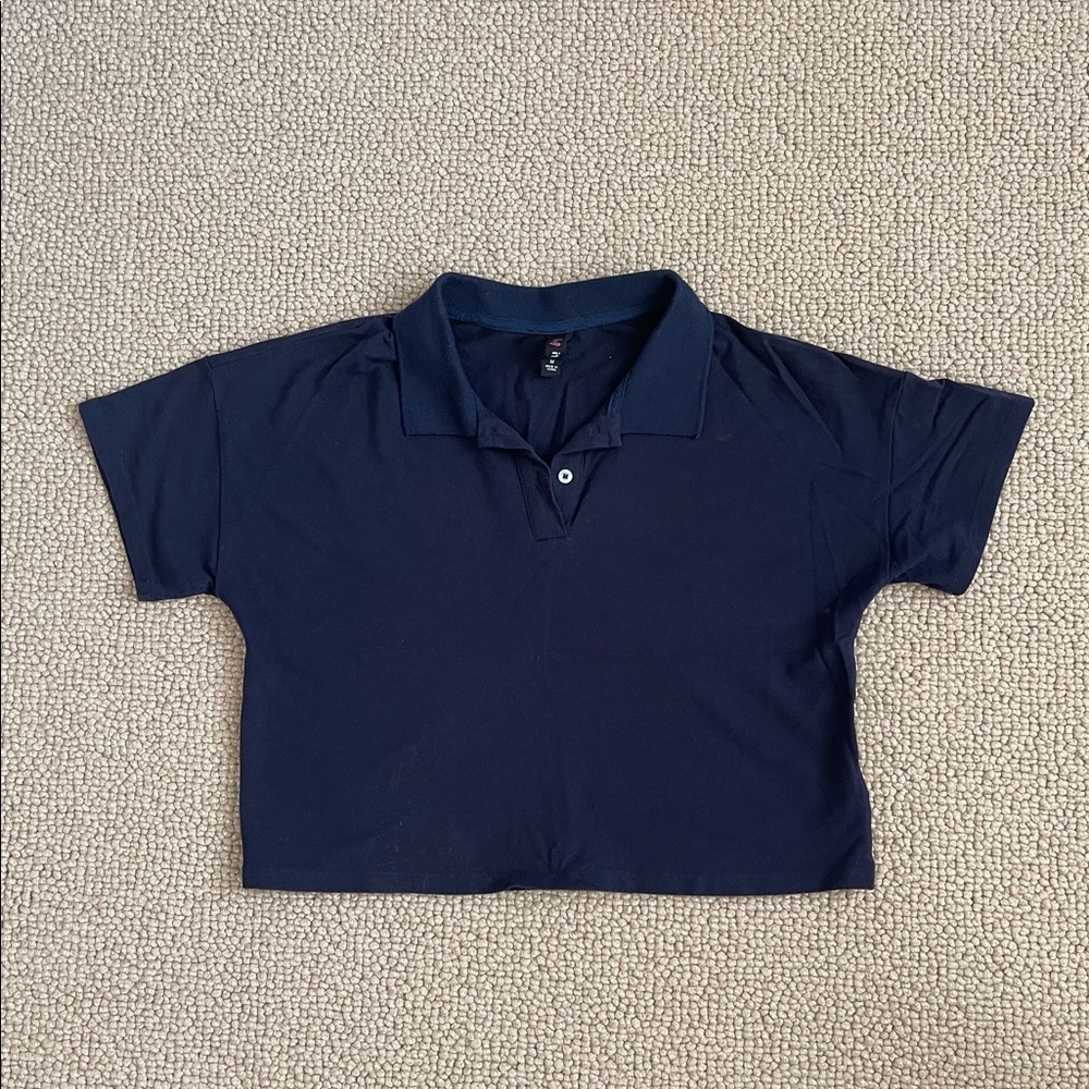 I ❤️ it Navy crop top in size Medium
